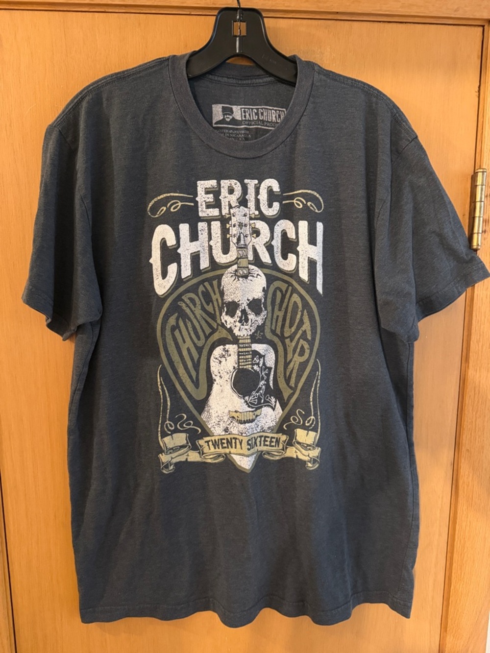 Eric Church Church Choir 2016 Band Tee T-Shirt Gray Size Large